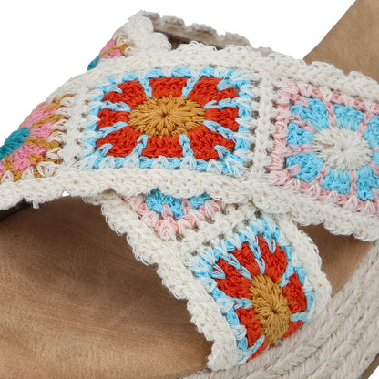 Sandalia Plataforma Multicolor Mujer 55970