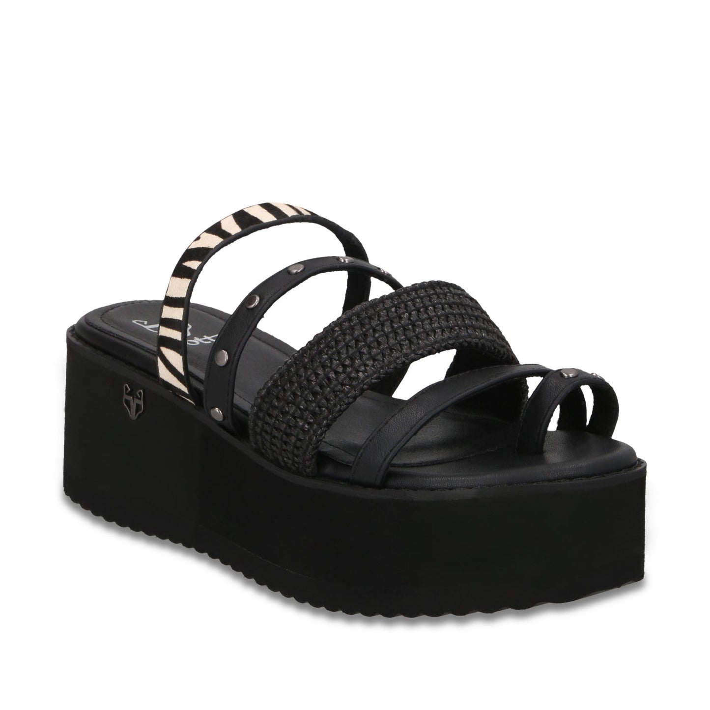 Sandalia Plataforma Negra Mujer 15617 - Gotta Mexico