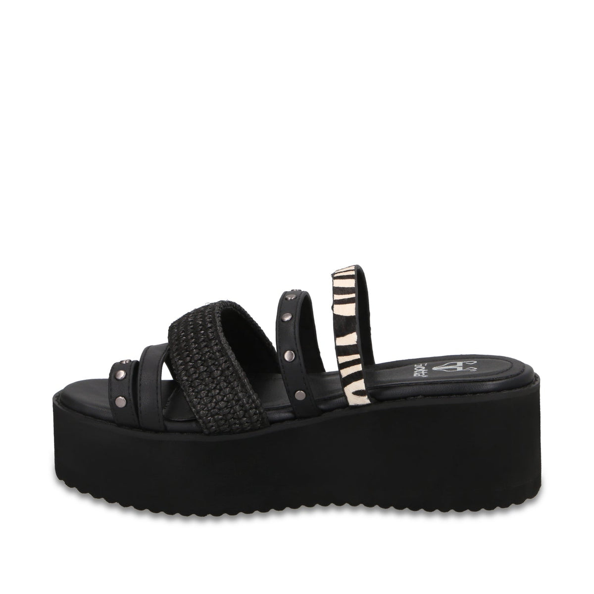 Sandalia Plataforma Negra Mujer 15617 - Gotta Mexico