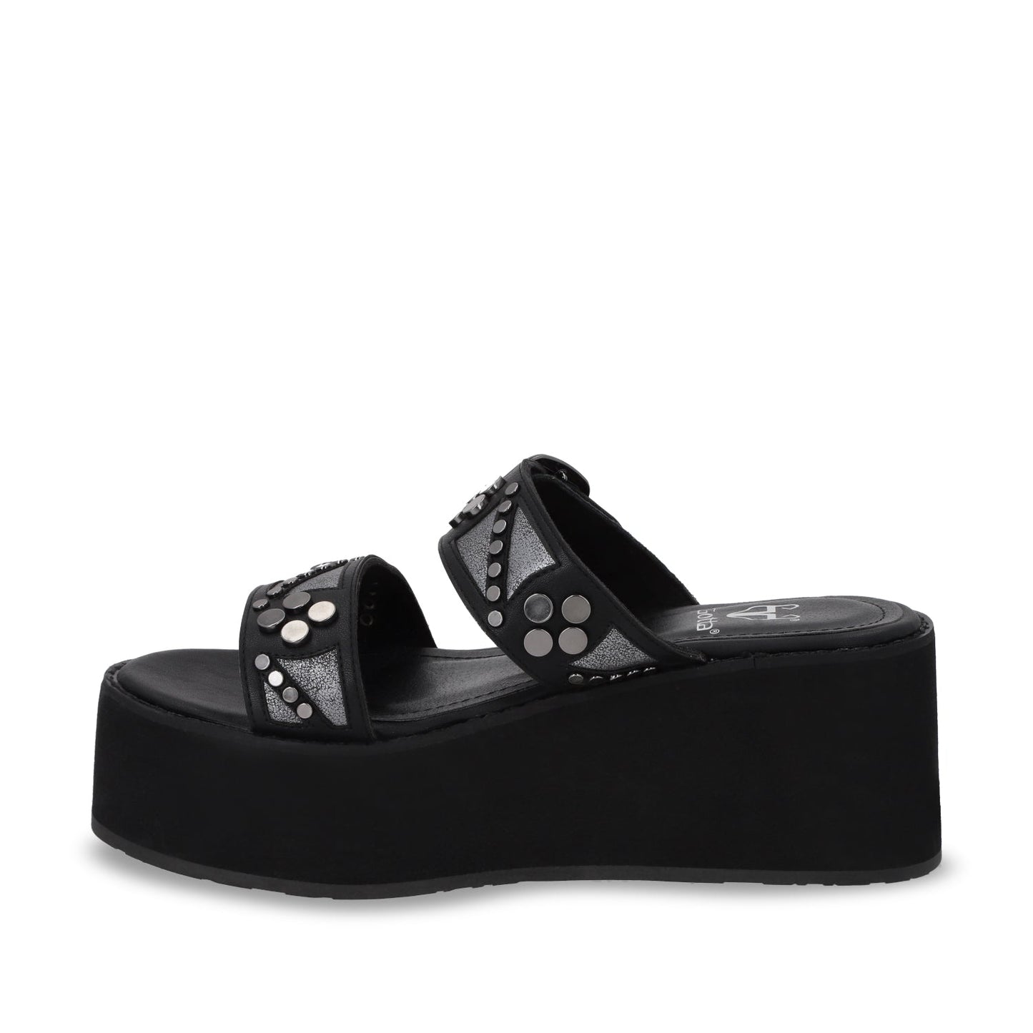 Sandalia Plataforma Negra Mujer 15620
