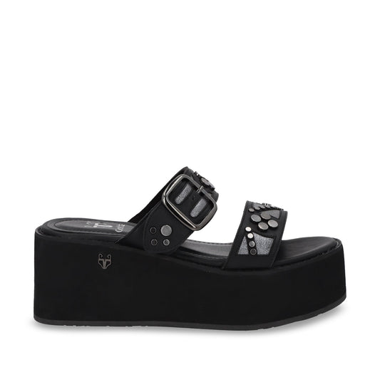 Sandalia Plataforma Negra Mujer 15620 - Gotta Mexico