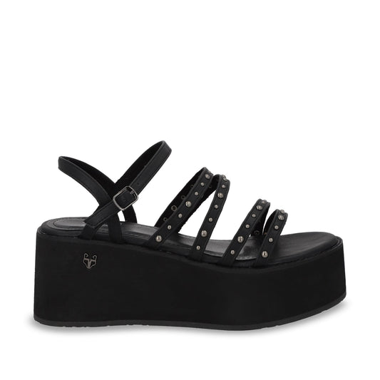 Sandalia Plataforma Negra Mujer 15629 - Gotta Mexico