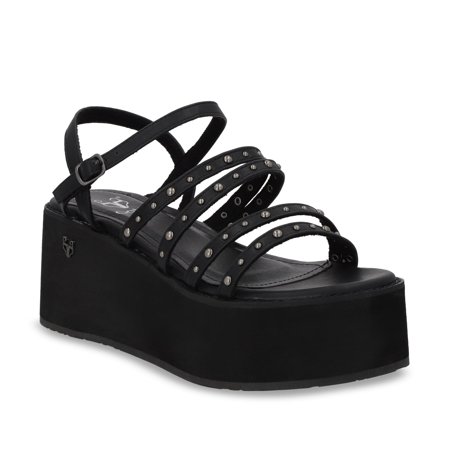 Sandalia Plataforma Negra Mujer 15629 - Gotta Mexico