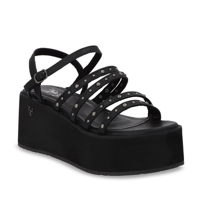 Sandalia Plataforma Negra Mujer 15629 - Gotta Mexico