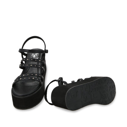 Sandalia Plataforma Negra Mujer 15629 - Gotta Mexico