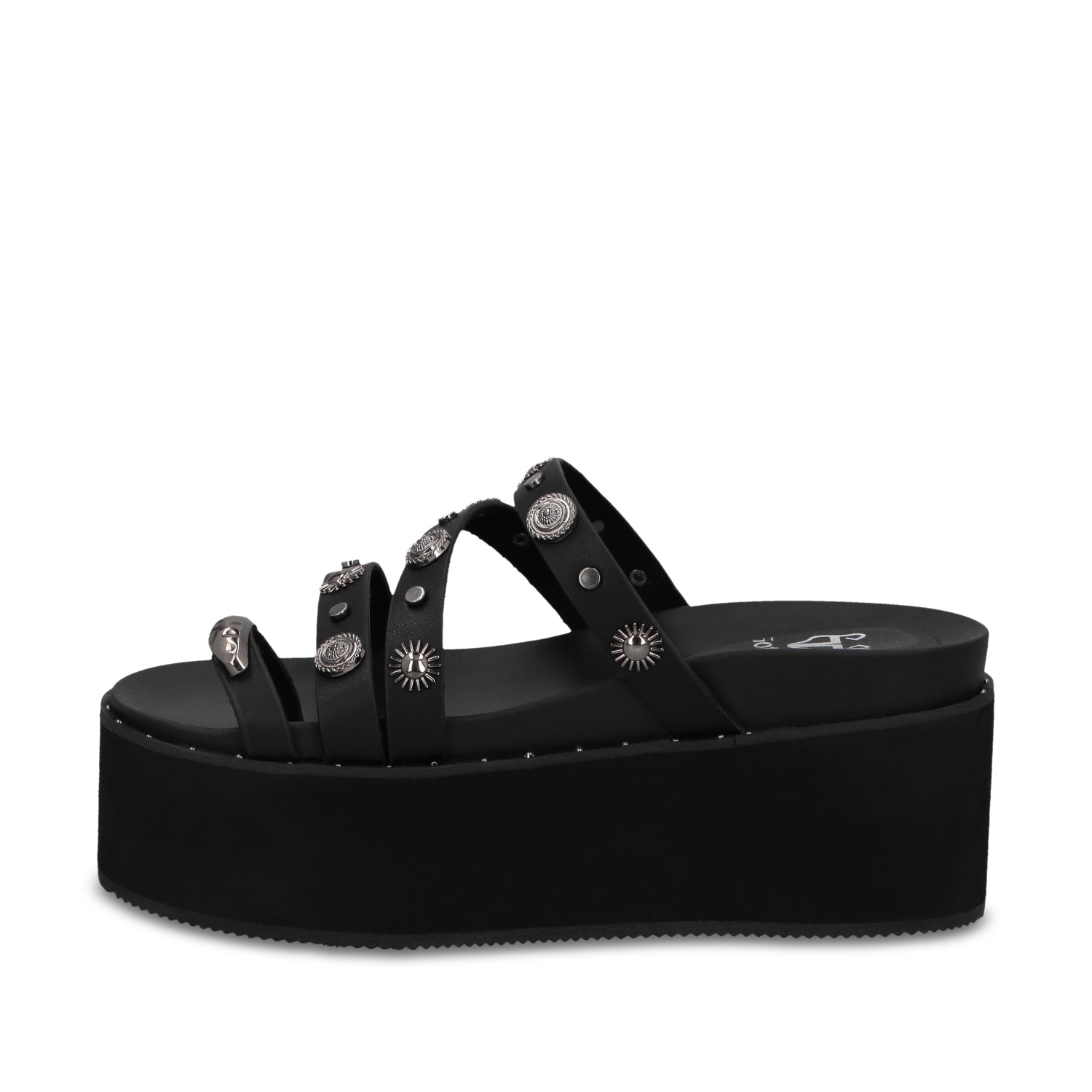 Sandalia Plataforma Negra Mujer 1566G - Gotta Mexico