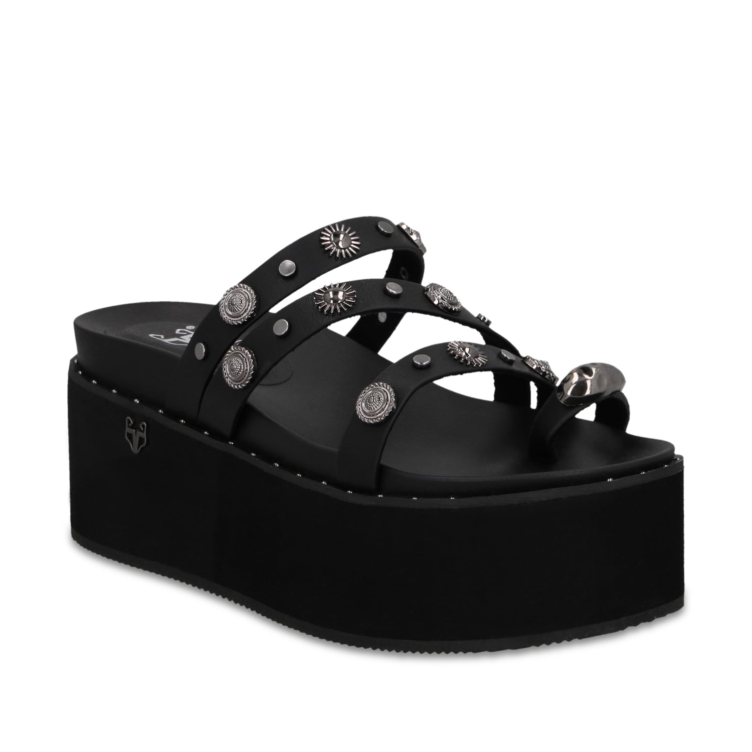 Sandalia Plataforma Negra Mujer 1566G - Gotta Mexico
