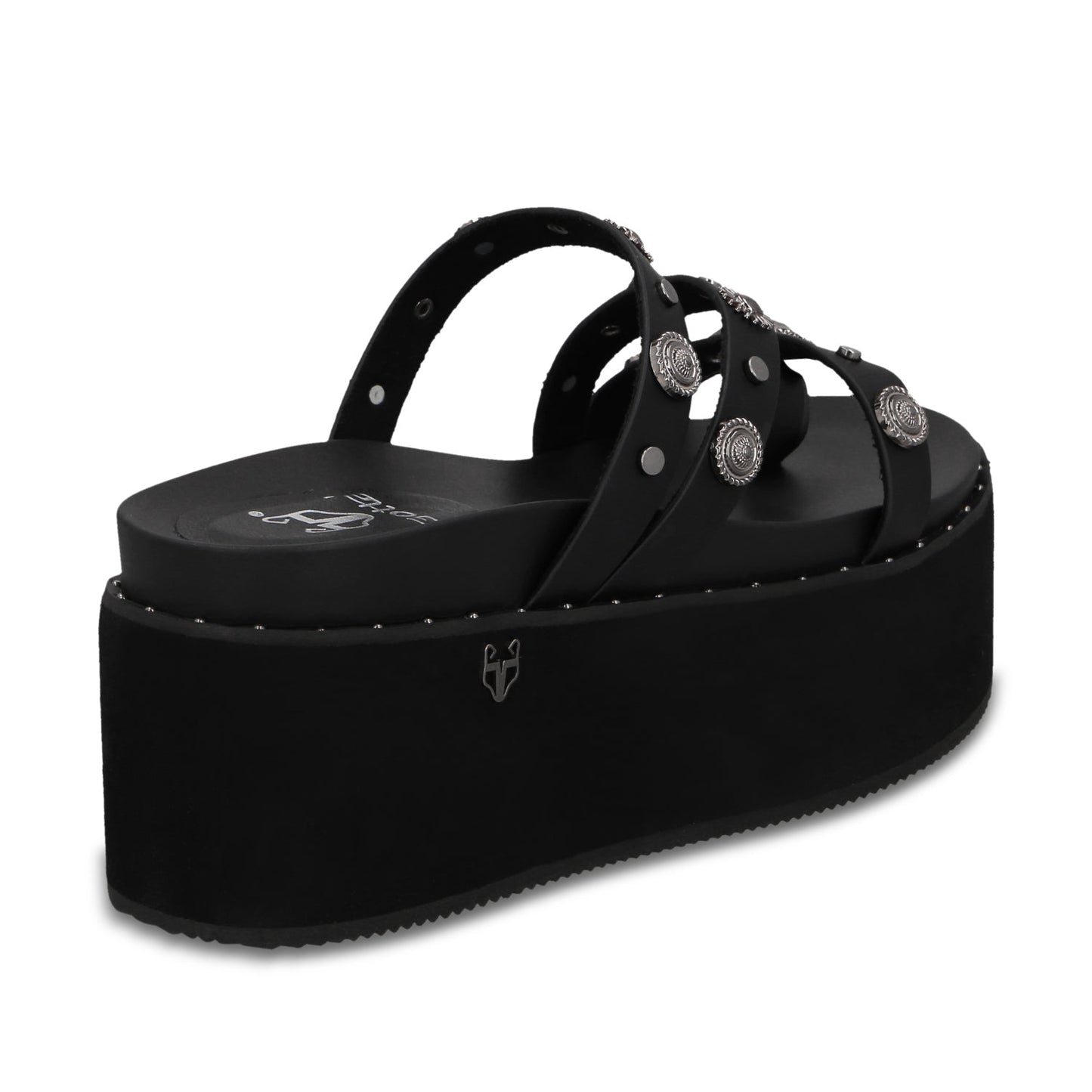 Sandalia Plataforma Negra Mujer 1566G - Gotta Mexico