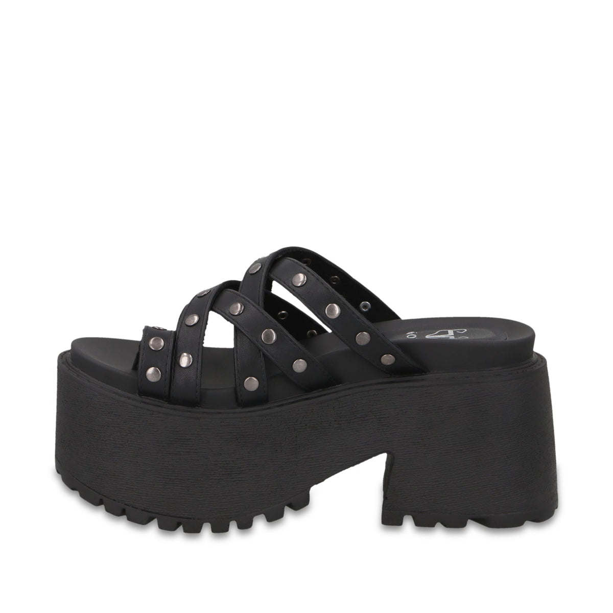 Sandalia Plataforma Negra Mujer 1567F - Gotta Mexico