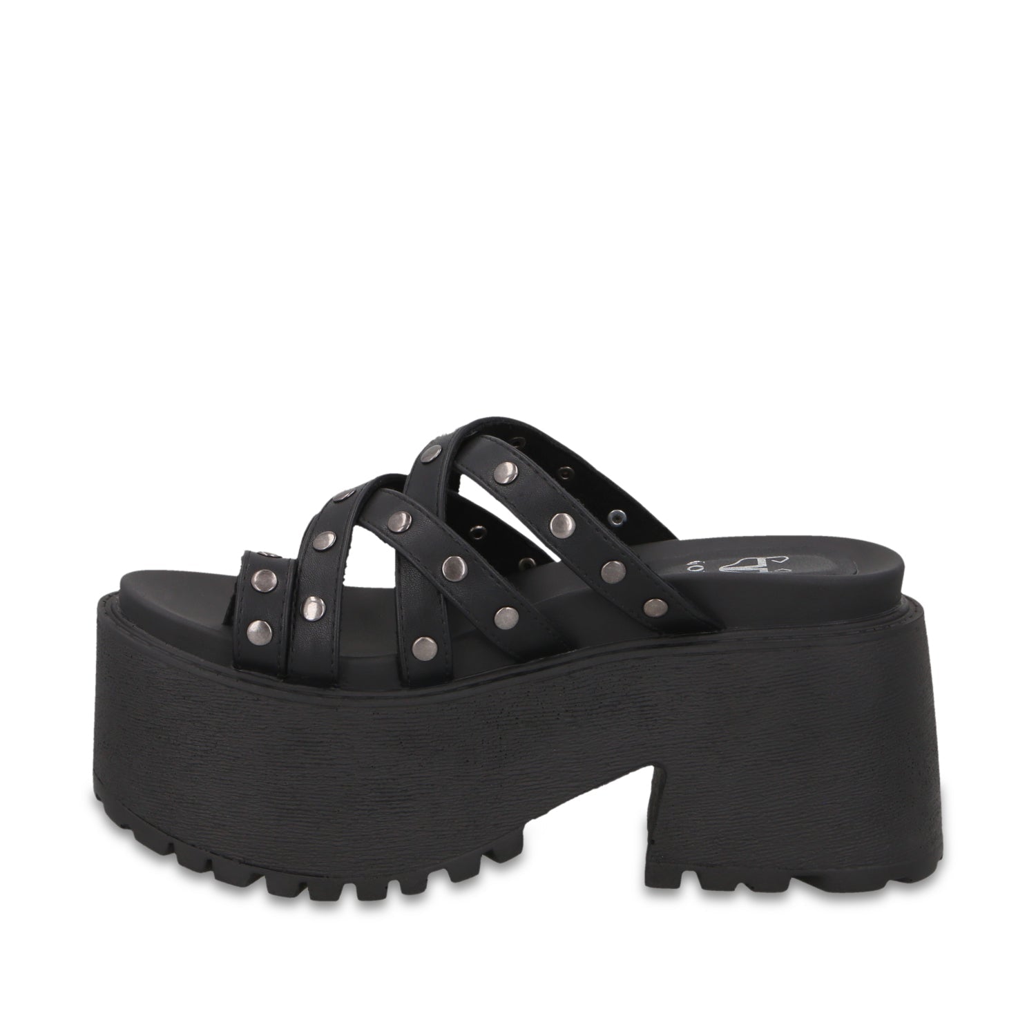 Sandalia Plataforma Negra Mujer 1567F - Gotta Mexico