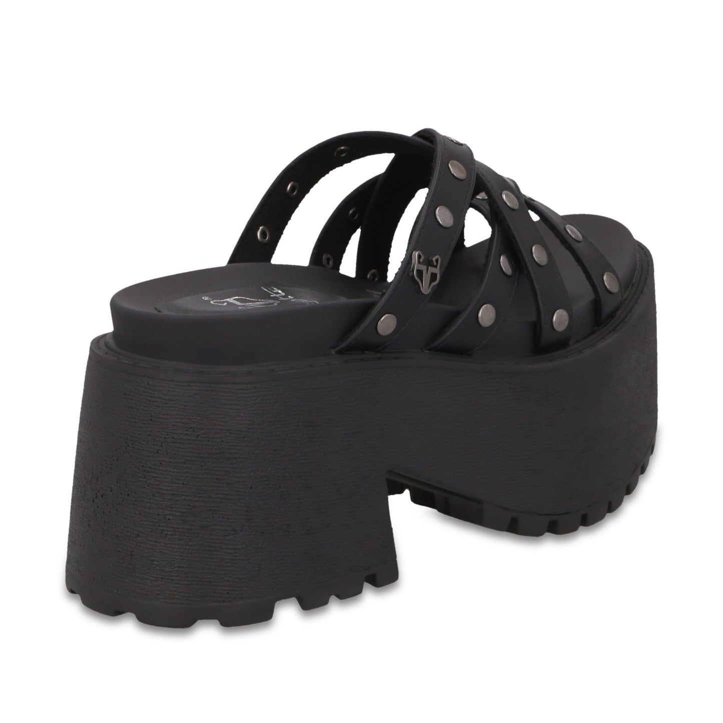 Sandalia Plataforma Negra Mujer 1567F - Gotta Mexico