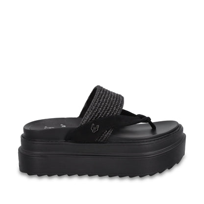 Sandalia Plataforma Negra Mujer 2523423 - Gotta Mexico