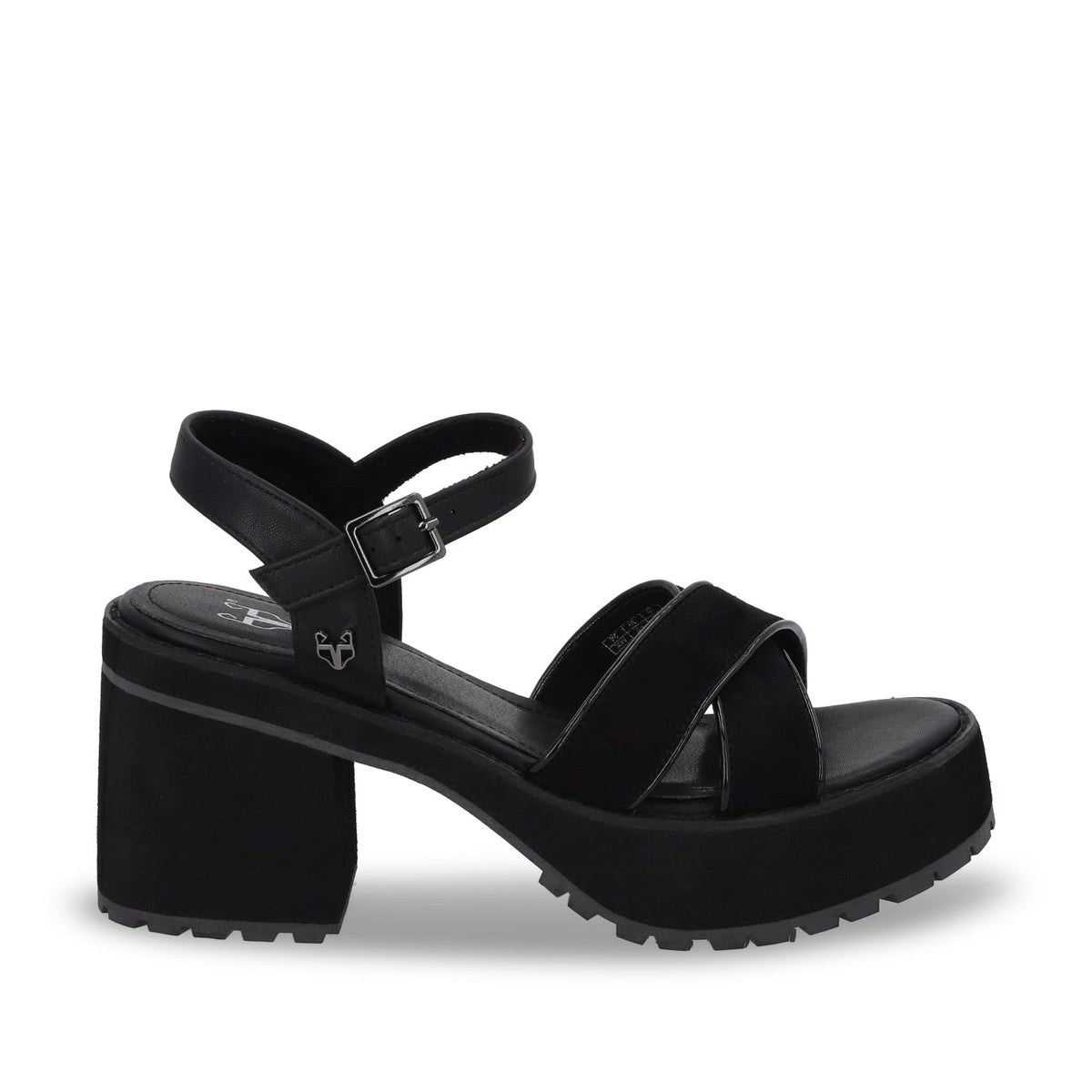 Sandalia Plataforma Negra Mujer 25796 - Gotta Mexico