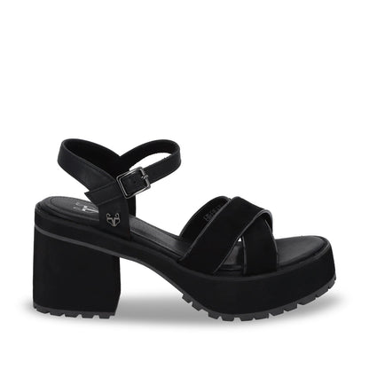 Sandalia Plataforma Negra Mujer 25796 - Gotta Mexico