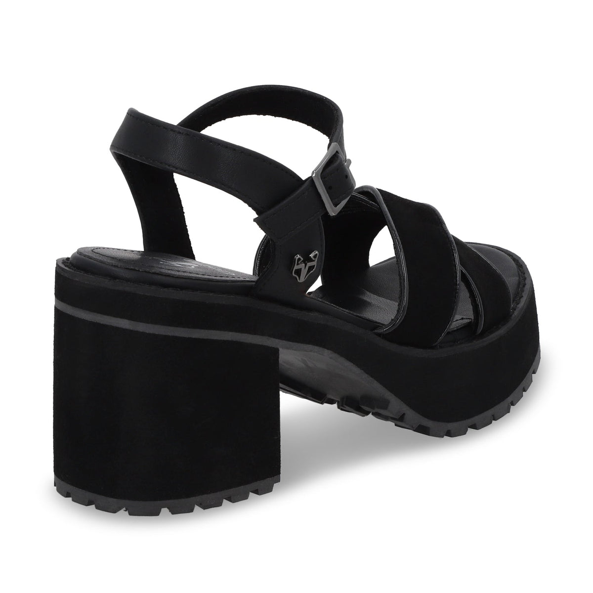 Sandalia Plataforma Negra Mujer 25796 - Gotta Mexico