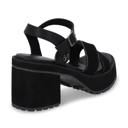 Sandalia Plataforma Negra Mujer 25796 - Gotta Mexico