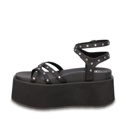 Sandalia Plataforma Negra Mujer 35188 - Gotta Mexico