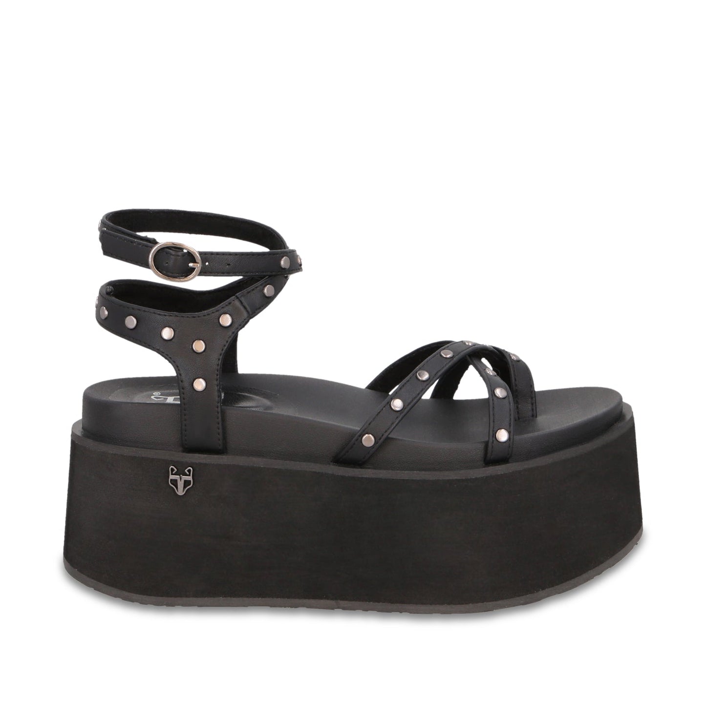 Sandalia Plataforma Negra Mujer 35188 - Gotta Mexico