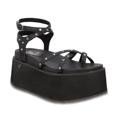 Sandalia Plataforma Negra Mujer 35188 - Gotta Mexico