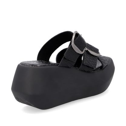 Sandalia Plataforma Negra Mujer 35232