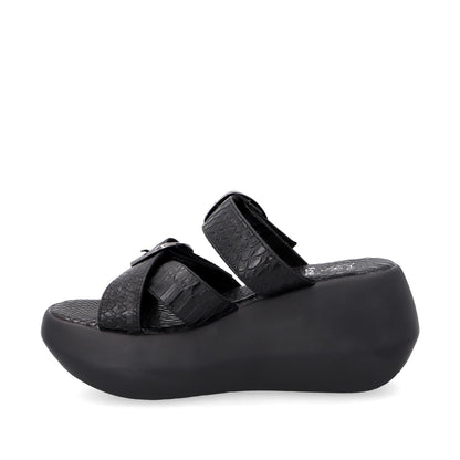 Sandalia Plataforma Negra Mujer 35232