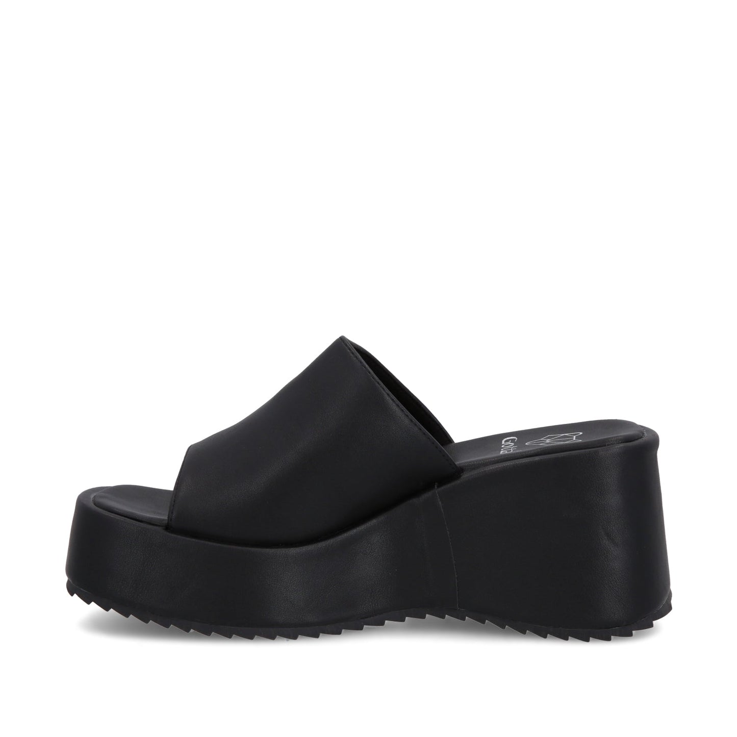Sandalia Plataforma Negra Mujer 35240