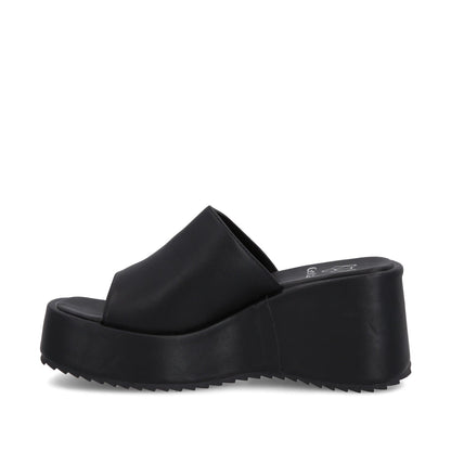Sandalia Plataforma Negra Mujer 35240