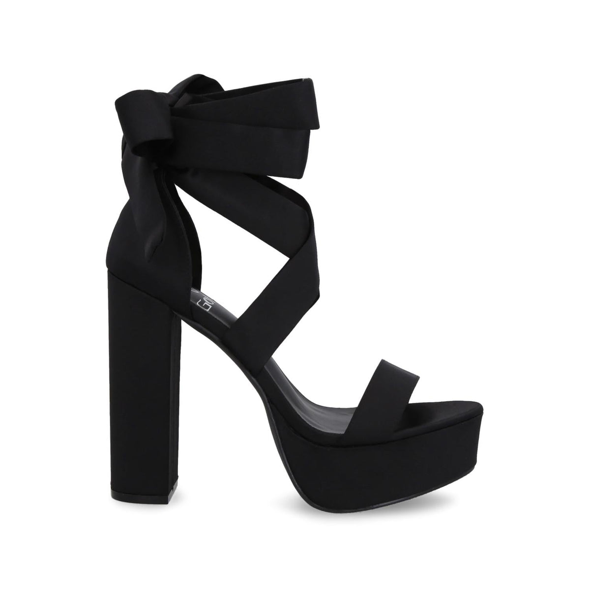 Sandalia Plataforma Negra Mujer 36201