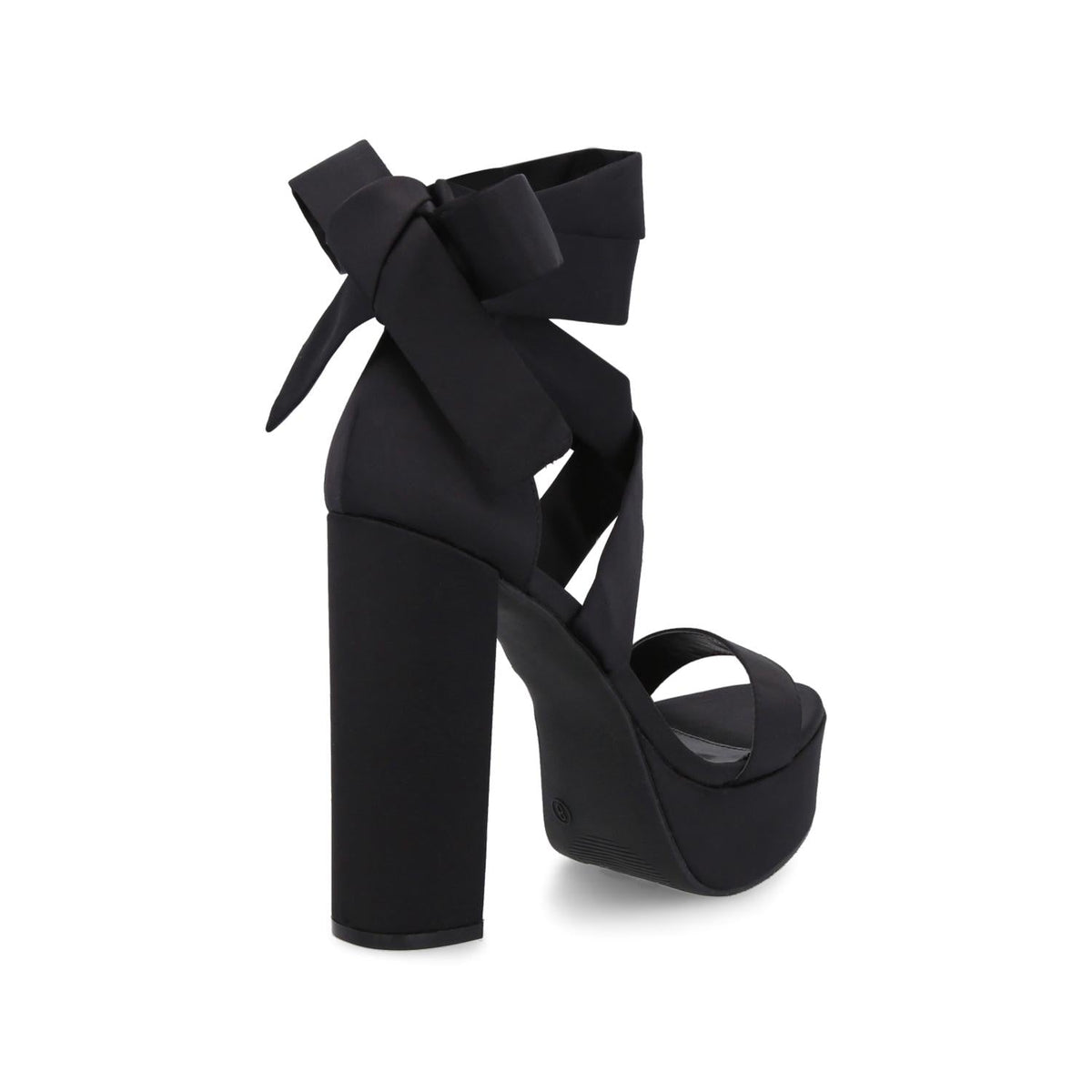Sandalia Plataforma Negra Mujer 36201