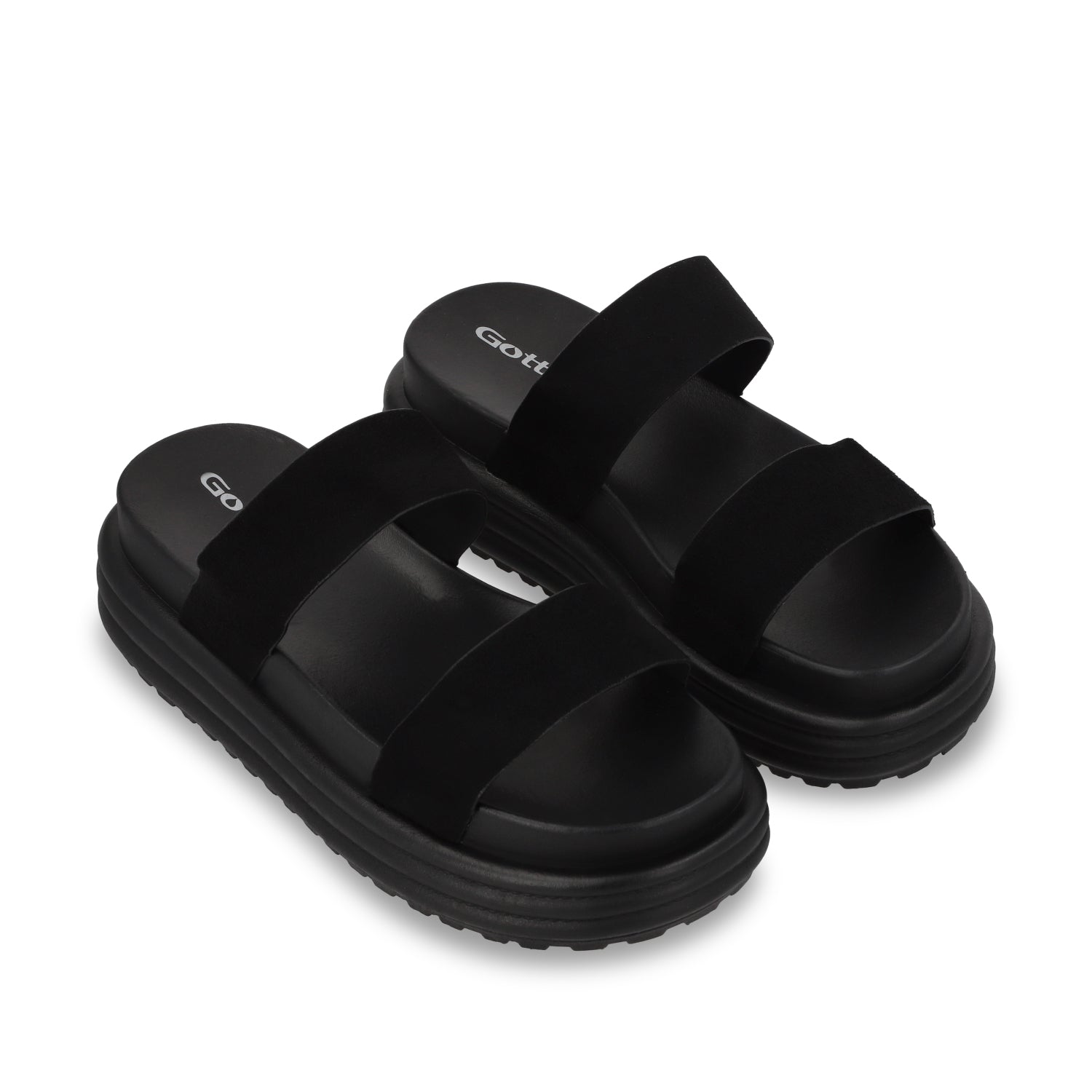 Sandalia Plataforma Negra Mujer 42021 - Gotta Mexico