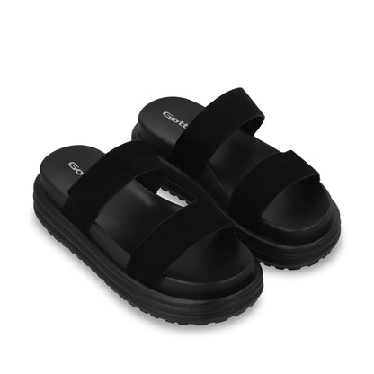 Sandalia Plataforma Negra Mujer 42021 - Gotta Mexico
