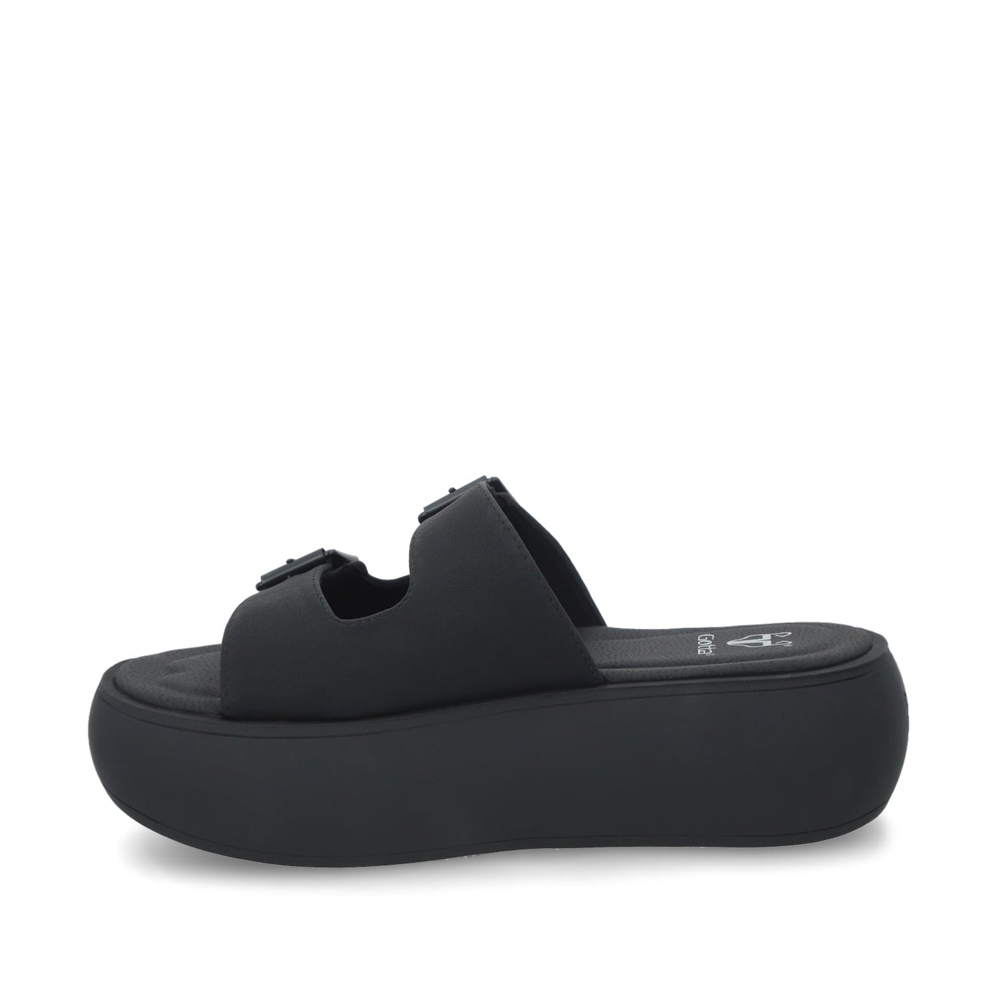 Sandalia Plataforma Negra Mujer 43034