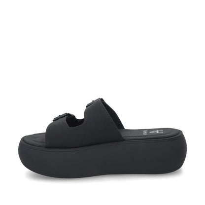 Sandalia Plataforma Negra Mujer 43034