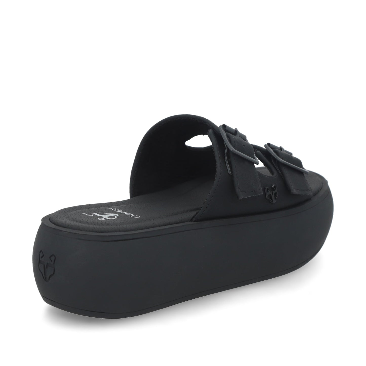 Sandalia Plataforma Negra Mujer 43034