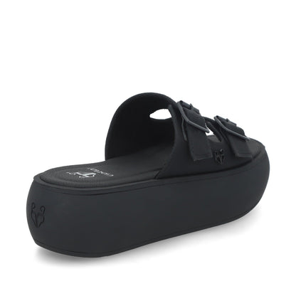 Sandalia Plataforma Negra Mujer 43034