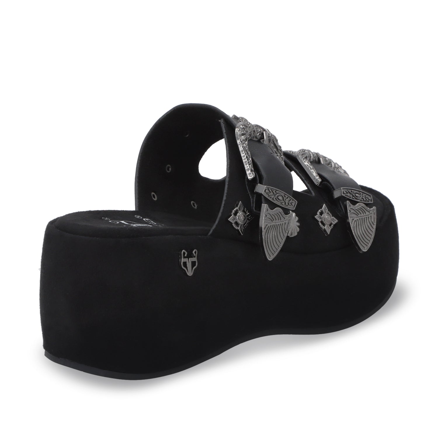 Sandalia Plataforma Negra Mujer 45825 - Gotta Mexico