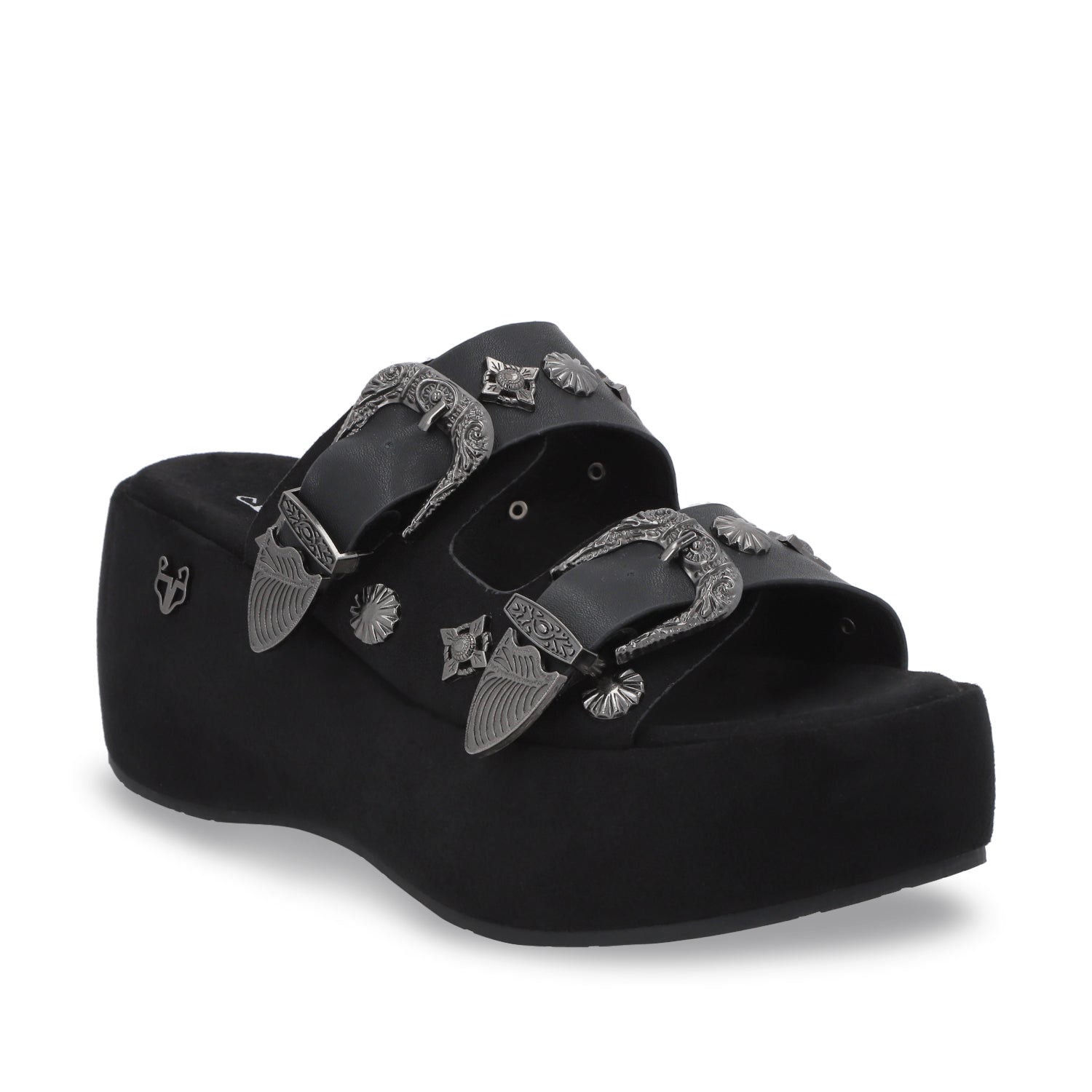 Sandalia Plataforma Negra Mujer 45825 - Gotta Mexico