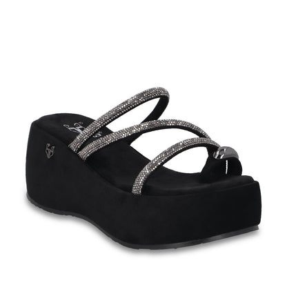 Sandalia Plataforma Negra Mujer 45826 - Gotta Mexico