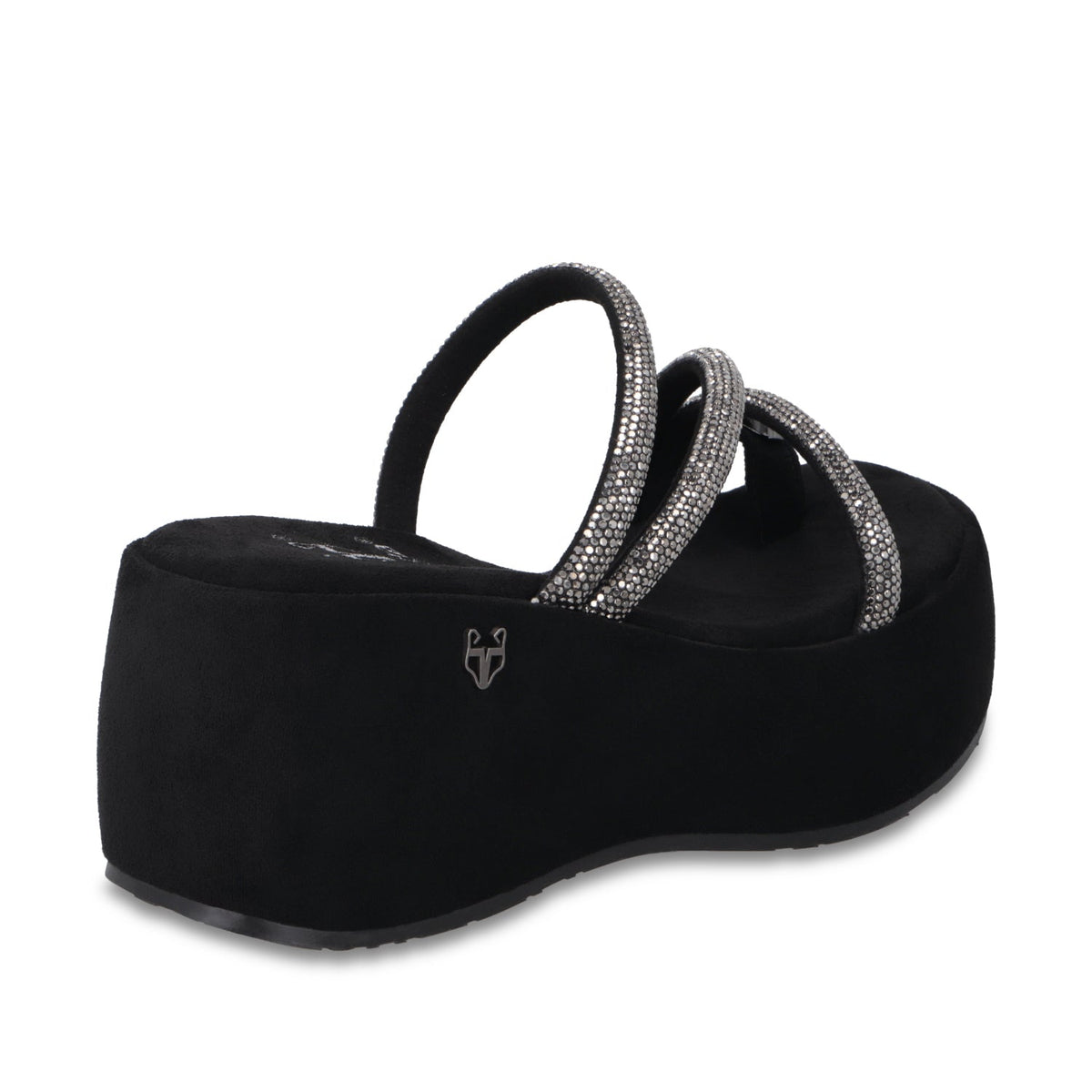Sandalia Plataforma Negra Mujer 45826 - Gotta Mexico