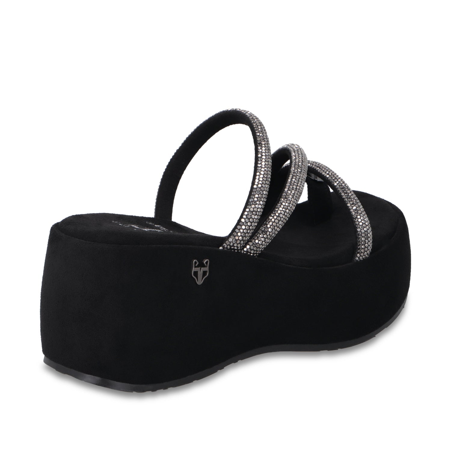 Sandalia Plataforma Negra Mujer 45826 - Gotta Mexico