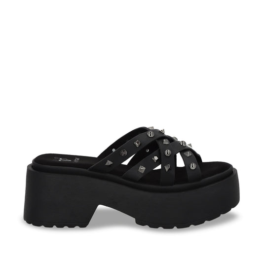 Sandalia Plataforma Negra Mujer 45984 - Gotta Mexico