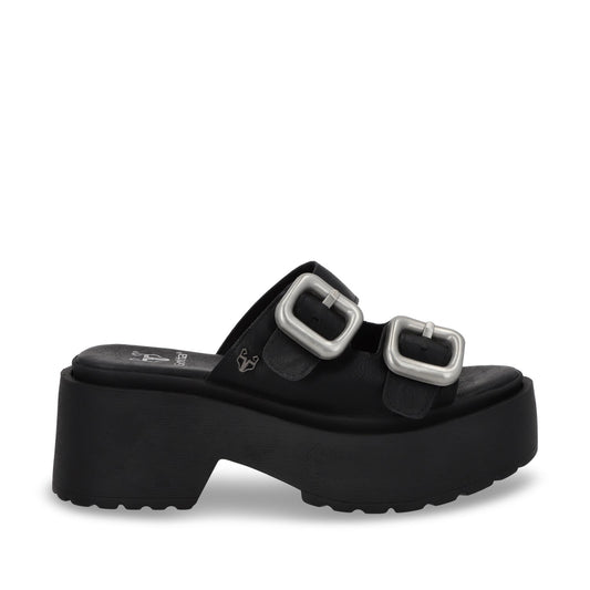 Sandalia Plataforma Negra Mujer 45985 - Gotta Mexico