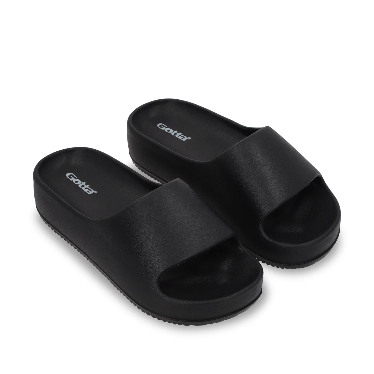 Sandalia Plataforma Negra Mujer 52070