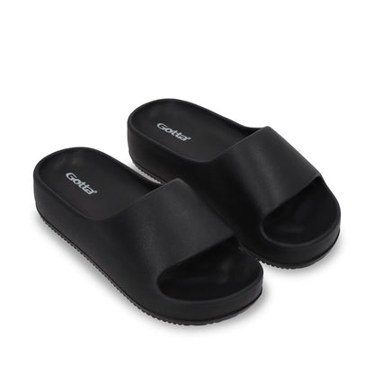 Sandalia Plataforma Negra Mujer 52070