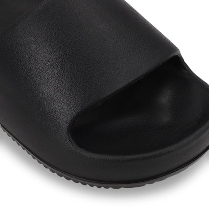 Sandalia Plataforma Negra Mujer 52070