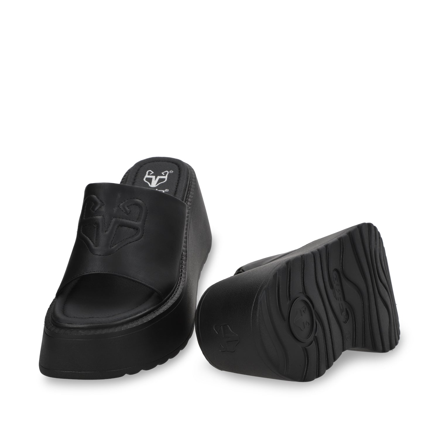 Sandalia Plataforma Negra Mujer 53720 - Gotta Mexico
