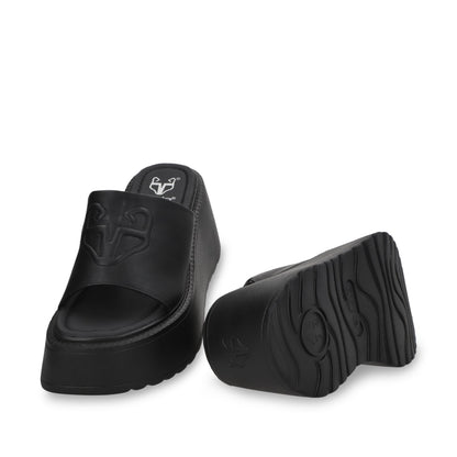 Sandalia Plataforma Negra Mujer 53720 - Gotta Mexico