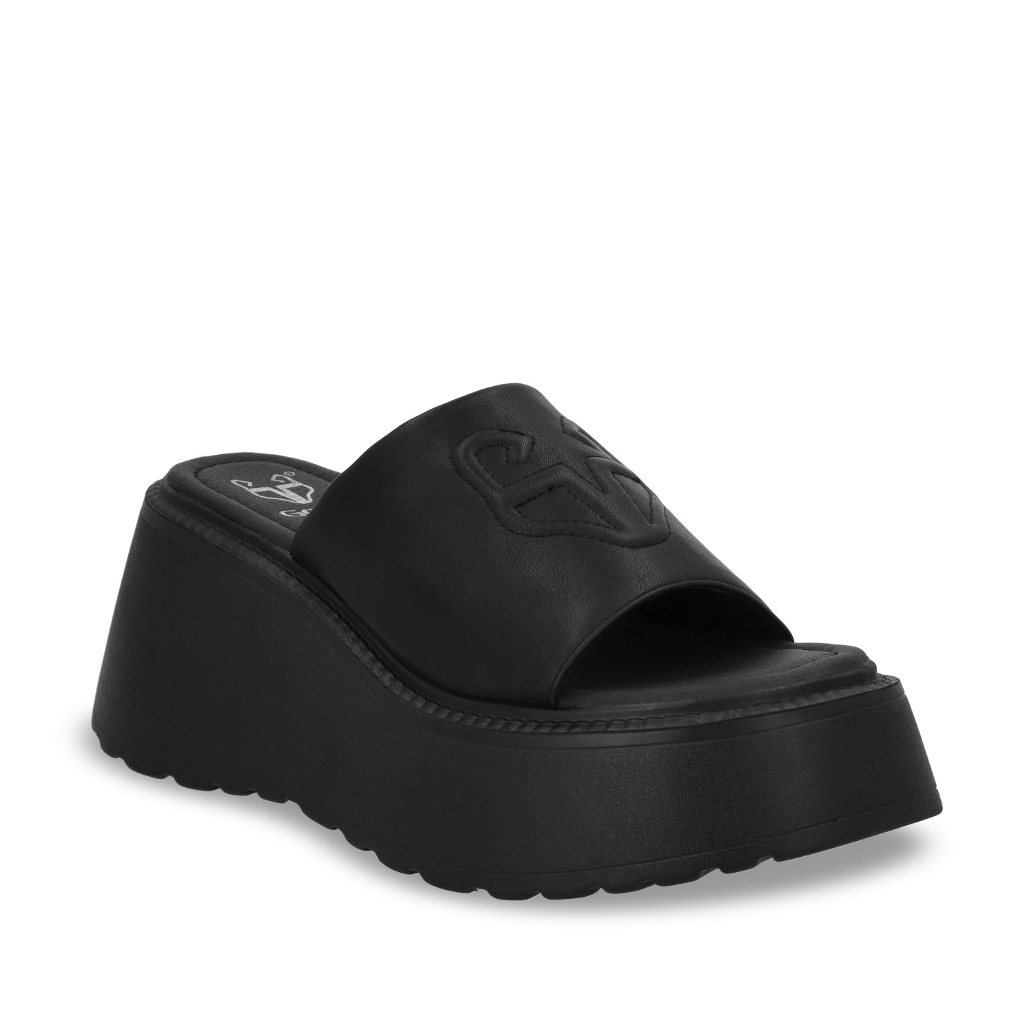 Sandalia Plataforma Negra Mujer 53720 - Gotta Mexico