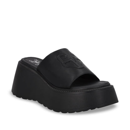 Sandalia Plataforma Negra Mujer 53720 - Gotta Mexico
