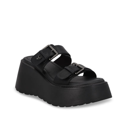 Sandalia Plataforma Negra Mujer 53721 - Gotta Mexico